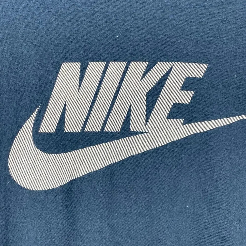 The Nike Tee Shirt Womens Small Athletic Cut Blue Nike Graphics Short Sleeve